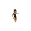 Bodystring Romee en vinyle et tulle, avec armatures, zip fonctionnel dans le dos 